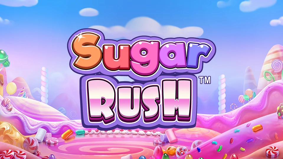 Sugar Rush slot by Pragmatic Play — candy cluster pays with multiplier spots on a 7x7 grid